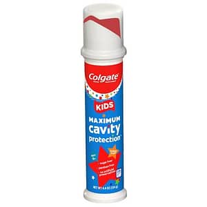 Colgate Kids Toothpaste Pump, Maximum Cavity Protection, Bubble Fruit (4.4 oz., 4 pk.)